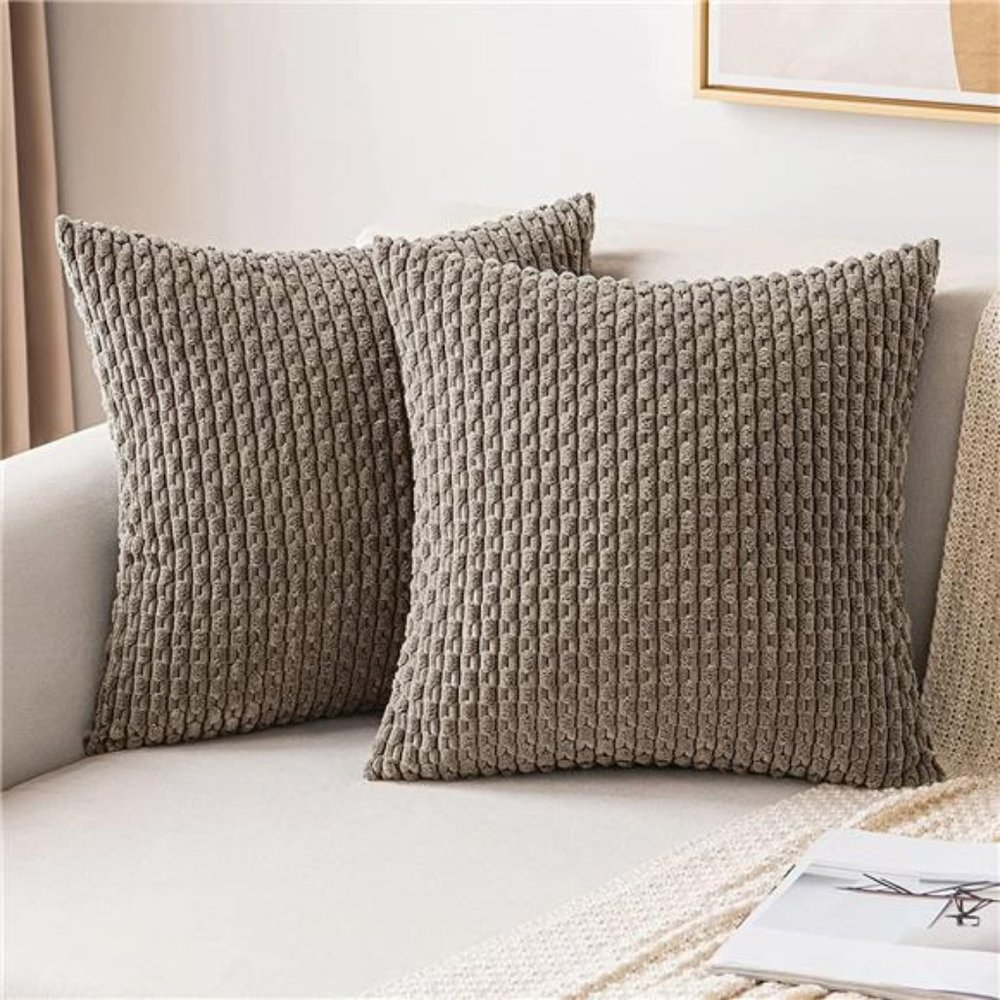 Set of 2 Boho Striped Pillow Covers Pillowcases Farmhouse Home Decor